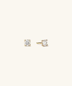 Lab Grown Diamond Round Studs 0.5 TCW