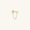 Lab Grown Diamond Pear Chain Stud