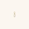 Marquise Gemstone Hoop Charm
