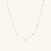 Baguette Lab Grown Diamond Station Necklace