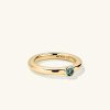 Round Gemstone Stacker Ring