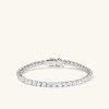 Lab Grown Sapphire Tennis Bracelet