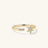 Pavé Diamond Star Open Ring