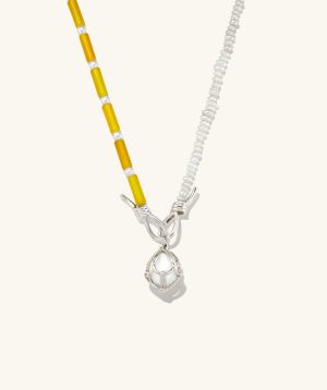 Maya Caged Pearl Necklace