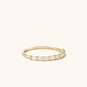 Baguette Diamond Half Eternity Band