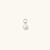 Single Pearl Hoop Charm
