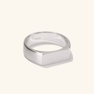 Slim Rectangular Signet Ring